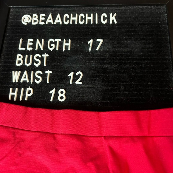 NWT Urban Outfitters Red Ponte Knit Mini Skirt Size Small - Picture 5 of 5